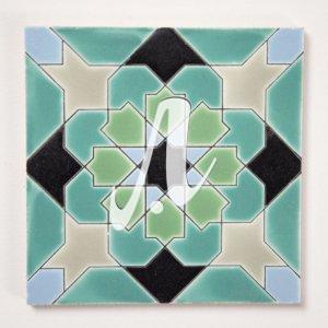 Gạch 3D Tây Ban Nha Moroccan xanh đen 15x15