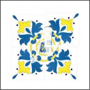 Gạch 3D Tây Ban Nha đa màu mẫu 2 20x20