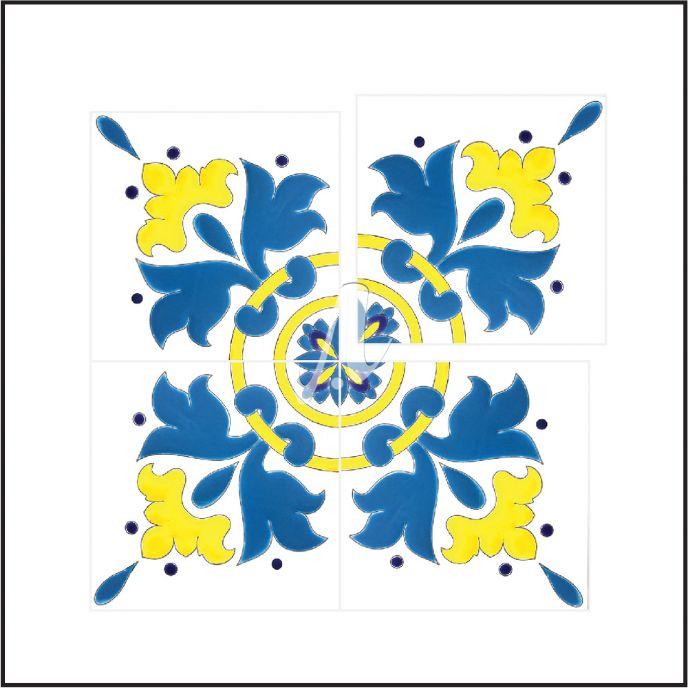 Gạch 3D Tây Ban Nha đa màu mẫu 2 20x20 Gạch 3D Tây Ban Nha đa màu mẫu 2 20x20