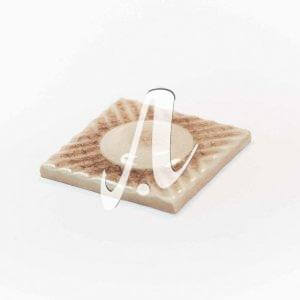 Gạch điểm 3D chấm tròn nâu nhạt 10x10