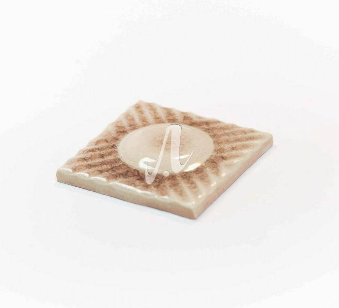 Gạch điểm 3D chấm tròn nâu nhạt 10x10 Gạch điểm 3D chấm tròn nâu nhạt 10x10