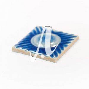 Gạch điểm 3D chấm tròn xanh coban 10x10