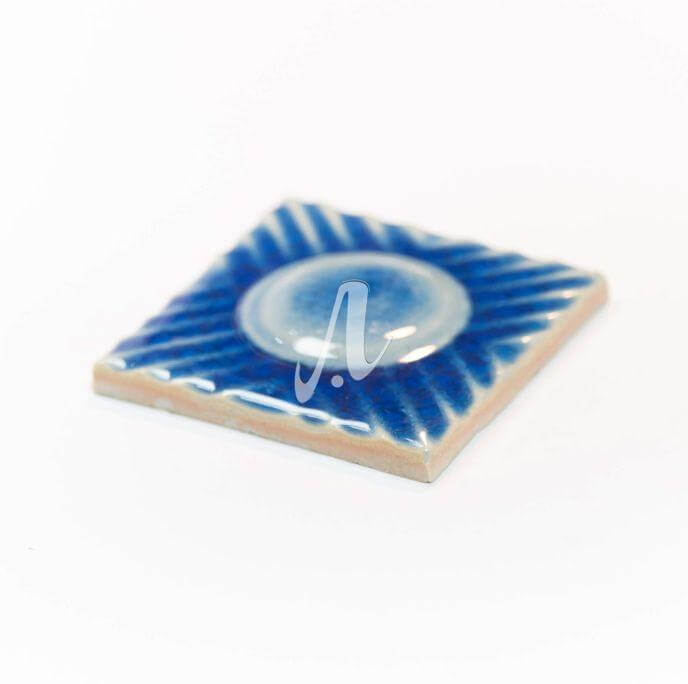 Gạch điểm 3D chấm tròn xanh coban 10x10 Gạch điểm 3D chấm tròn xanh coban 10x10