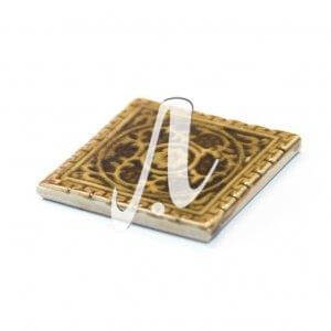 Gạch điểm 3D hoa chùm hổ phách 10x10