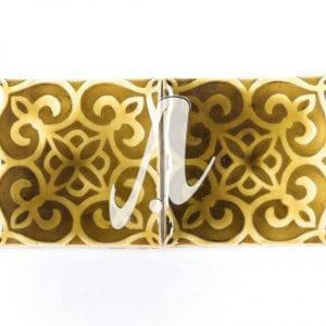 Gạch điểm 3D hoa rối hổ phách 10x10