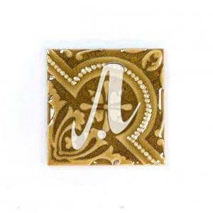 Gạch điểm 3D hoàng gia hổ phách 10x10