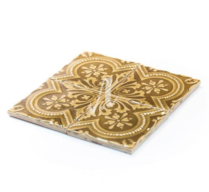 Gạch điểm 3D hoàng gia hổ phách 10x10 Gạch điểm 3D hoàng gia hổ phách 10x10