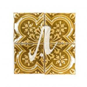 Gạch điểm 3D hoàng gia hổ phách 10x10