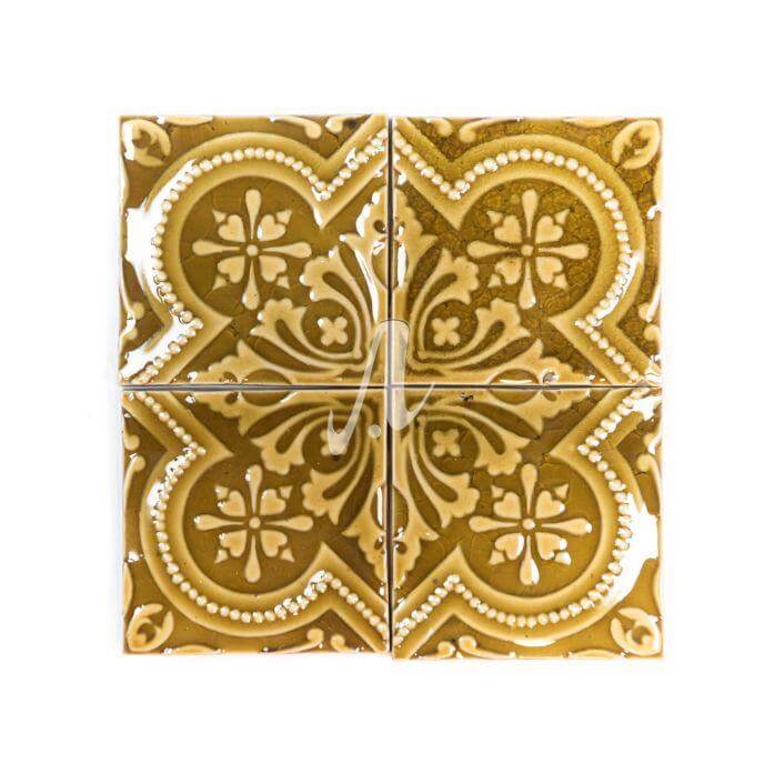 Gạch điểm 3D hoàng gia hổ phách 10x10 Gạch điểm 3D hoàng gia hổ phách 10x10