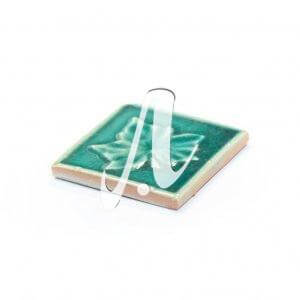 Gạch điểm 3D lá phong xanh lục bảo 10x10