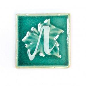 Gạch điểm 3D lá phong xanh lục bảo 10x10