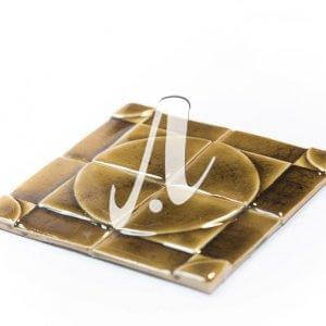 Gạch điểm 3D vuông tròn nổi hổ hách 10x10