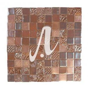 Gạch điểm 3D nâu mờ 5x5